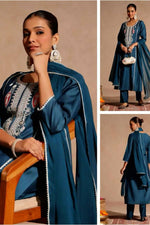 Load image into Gallery viewer, PVGS Cotton teal blue