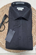 Load image into Gallery viewer, Black pure linen shirt