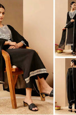 Load image into Gallery viewer, Chanderi Black work
