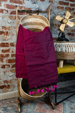 Load image into Gallery viewer, Khadi cotton saree
