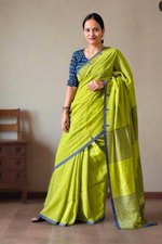 Load image into Gallery viewer, Handloom cotton saree

